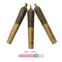 Dab Bods Jungle Juice 60s+  DBL Infused Pre-Rolls 3X0.5G