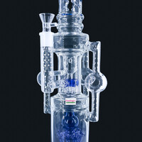 Smoke Arsenal 19" Septa Drill Orb Bong Assorted Colours