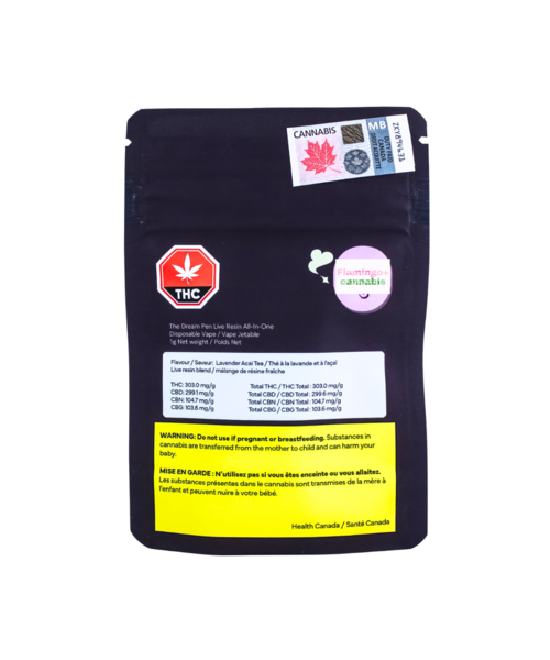 HIFeelU The Dream IO 1:1 Live Resin CBN Disposable 1G