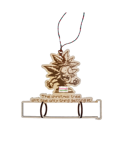 Handcrafted Wood Dooby Holder Ornament