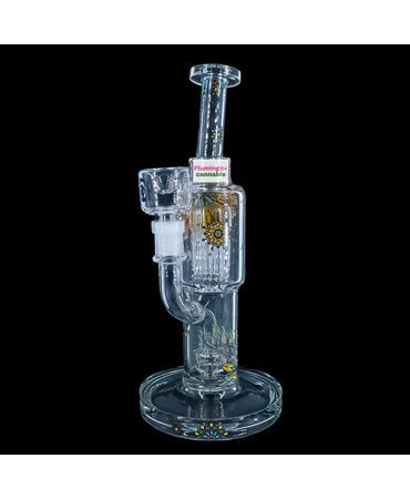 Milky Way Glass Milky Way Glass 10.5" Crystal Mandala Bubbler w/ Tree + Showerhead Perc
