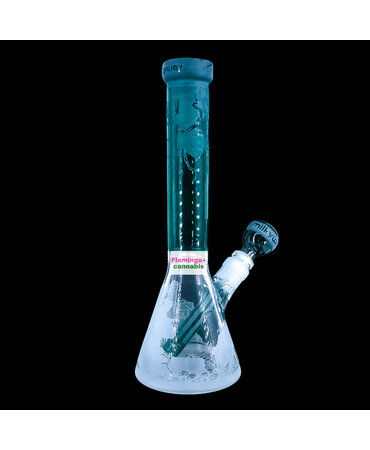 Milky Way Glass Milky Way Glass 11" Ancient Ruins Beaker Bong Teal Milky Way Glass Milky Way Glass 11" Ancient Ruins Beaker Bong Teal