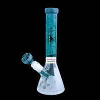 Milky Way Glass 11" Ancient Ruins Beaker Bong Teal