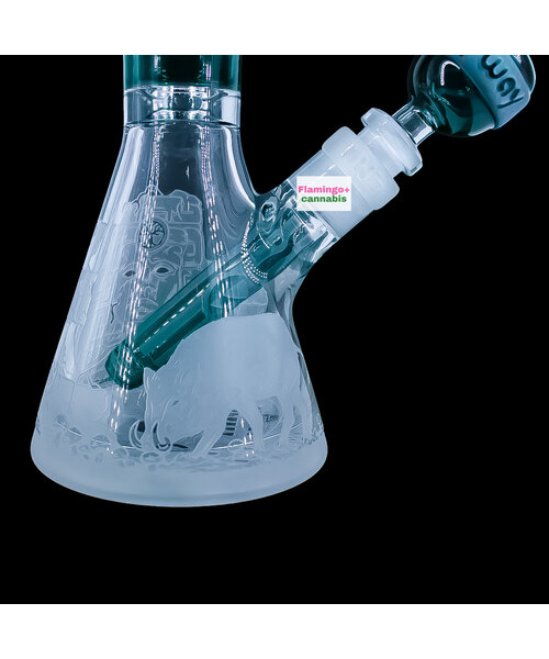 Milky Way Glass 11" Ancient Ruins Beaker Bong Teal