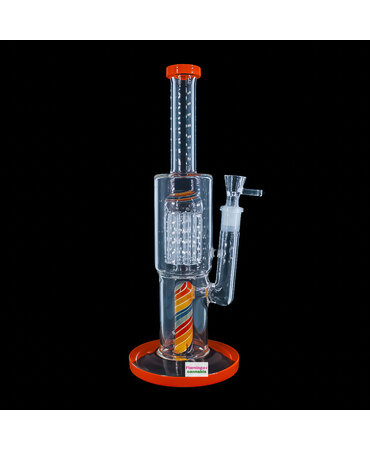 BOB HQ 12" Burgeoning Bliss Wig Wag Water Pipe w/Jellyfish Perc