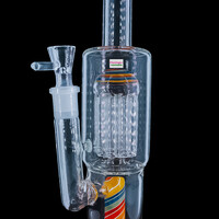 12" Burgeoning Bliss Wig Wag Water Pipe w/Jellyfish Perc