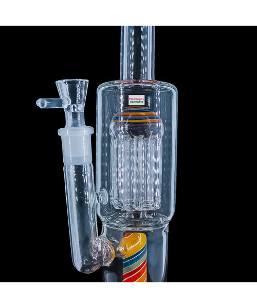 12" Burgeoning Bliss Wig Wag Water Pipe w/Jellyfish Perc