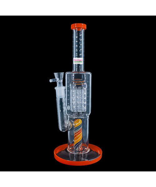 12" Burgeoning Bliss Wig Wag Water Pipe w/Jellyfish Perc