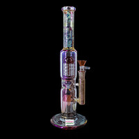 Pulsar 13.75" Dub Chamber Electro Etched Straight Tube Amber