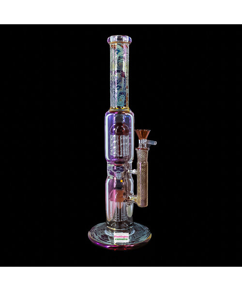 Pulsar 13.75" Dub Chamber Electro Etched Straight Tube Amber
