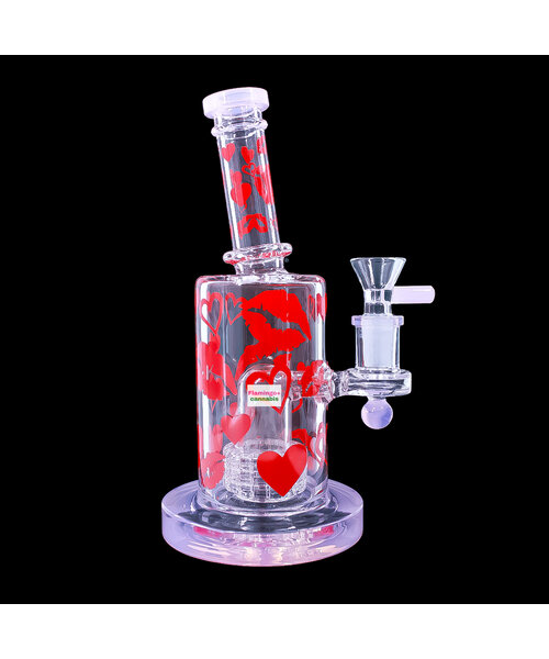 8" Lipstick Kiss Bubbler w/Matrix Perc