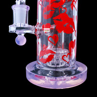 8" Lipstick Kiss Bubbler w/Matrix Perc