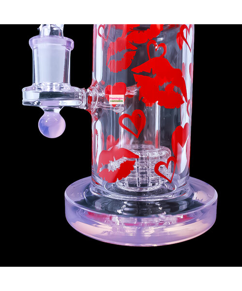 8" Lipstick Kiss Bubbler w/Matrix Perc