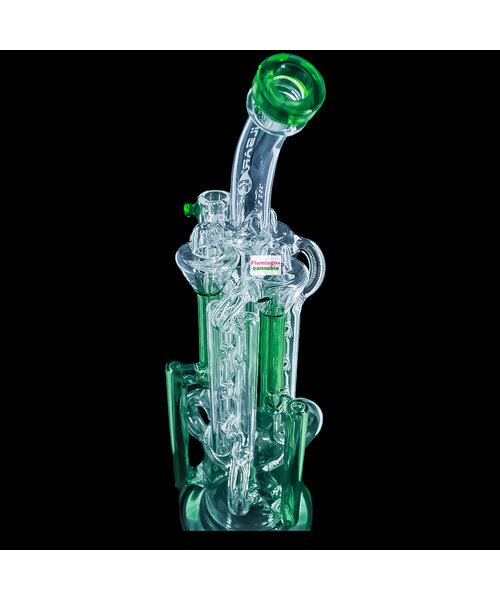 Pulsar 13" Space Station Recycler Bong Green
