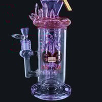 Cheech Glass 15" Purple Crystal Galore Water Pipe w/Perc