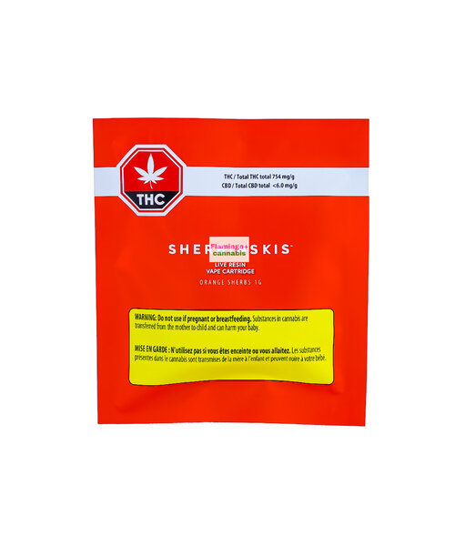 Sherbinskis Orange Sherbs Live Resin Hybrid Cartridge 1G