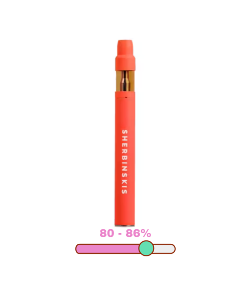 Sherbinskis Orange Sherbs Live Resin Hybrid Disposable 0.5G