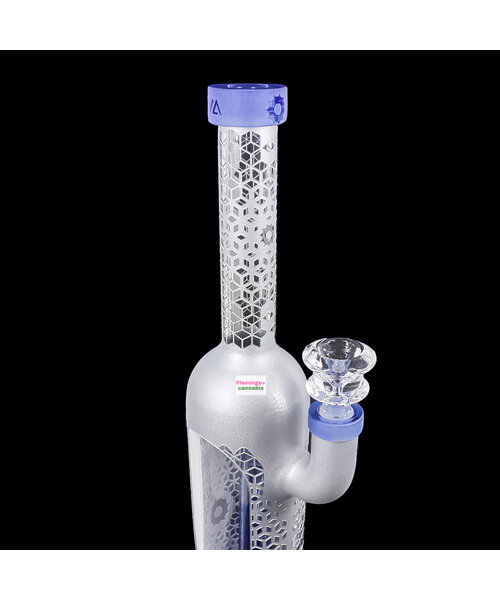 Milky Way Glass 13" Cosmic Temple Bong w/Tree Perc Silver