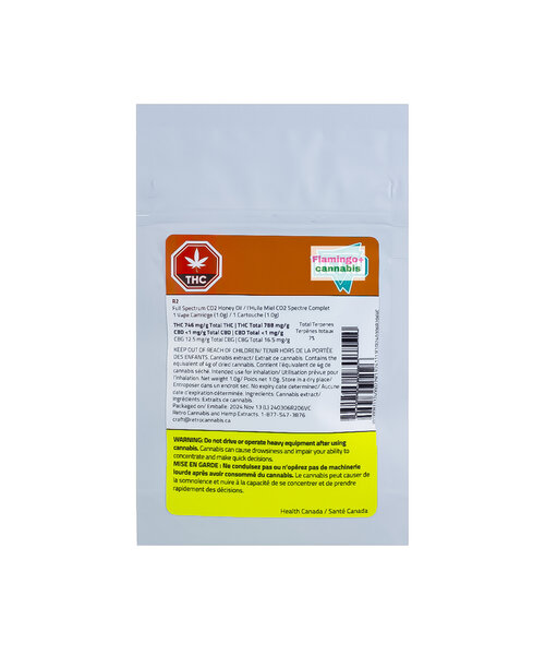 Retro Cannabis R2 Honey Oil Indica Cartridge 1G