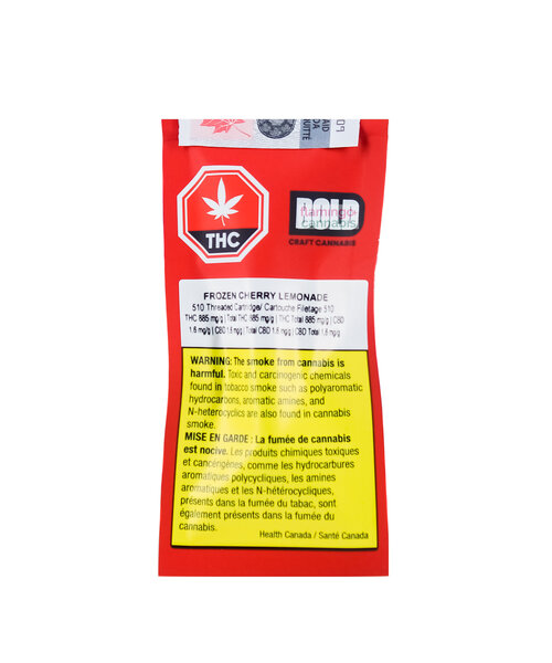 Bold Frozen Cherry Lemonade Sativa Cartridge 1G