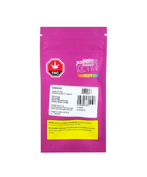 BoxHot Retro Rainbow Burst Hybrid Cartridge 1.2G