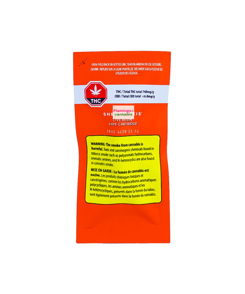 Sherbinskis True GLTO 33 Live Resin Hybrid Cartridge 1G