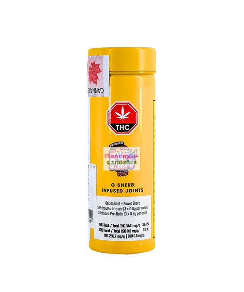 Nugz Infused G Sherb Indica Infused Joints 3X0.6G