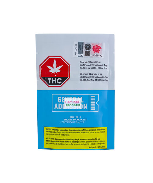 General Admissions Blue Rocket THC Gummy