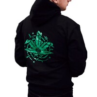 Champion x Flamingo+ Hoodie  "Weed Eye"