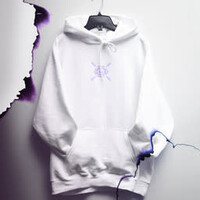 Champion x Flamingo+ Hoodie  "Weed Eye"