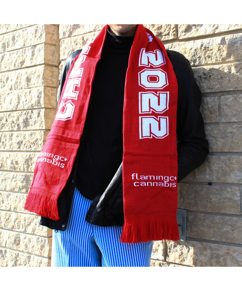 Flamingo + Cannabis 2022 World Cup Knitted Scarf