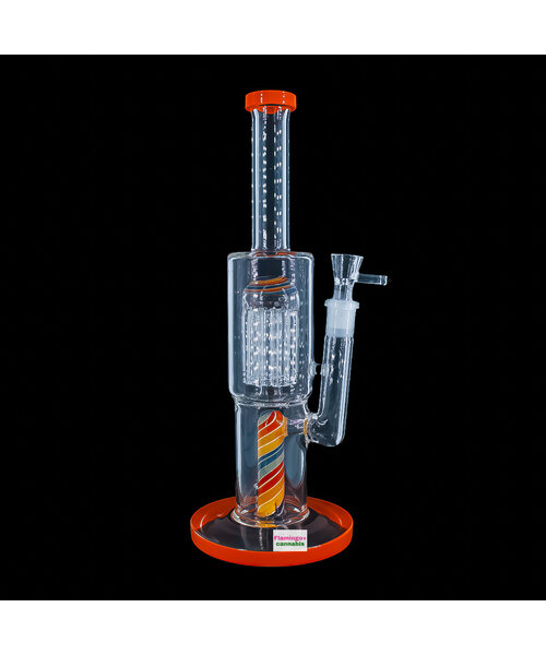 12" Burgeoning Bliss Wig Wag Water Pipe w/Jellyfish Perc