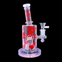8" Lipstick Kiss Bubbler w/Matrix Perc