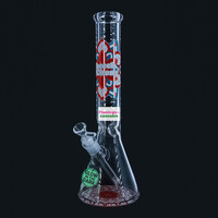 Cheech & Chong 15" Mandala Glow-In-Dark Beaker Bong