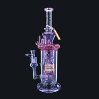 Cheech Glass 15" Purple Crystal Galore Water Pipe w/Perc