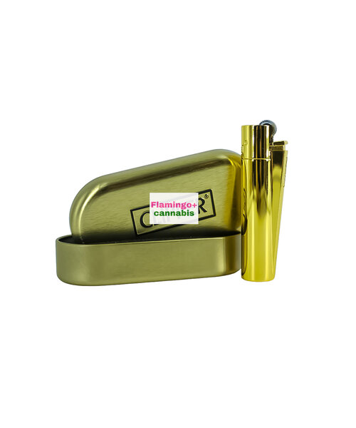 Clipper Metal Refillable Lighter Gold