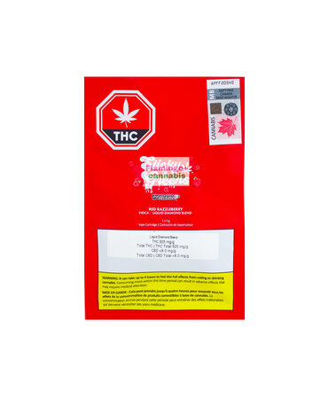 Sticky Greens Sticky Greens Red Razzleberry Liquid Diamonds Indica Cartridge 1G Sticky Greens Sticky Greens Red Razzleberry Liquid Diamonds Indica Cartridge 1G