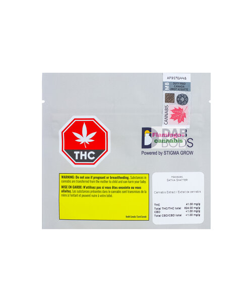 Dab Bods Hawaiian Sativa Shatter 1G
