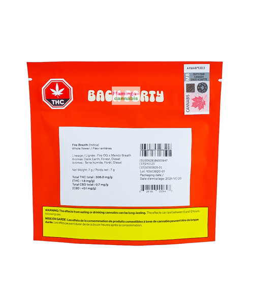 Back Forty Fire Breath Indica Flower 7G