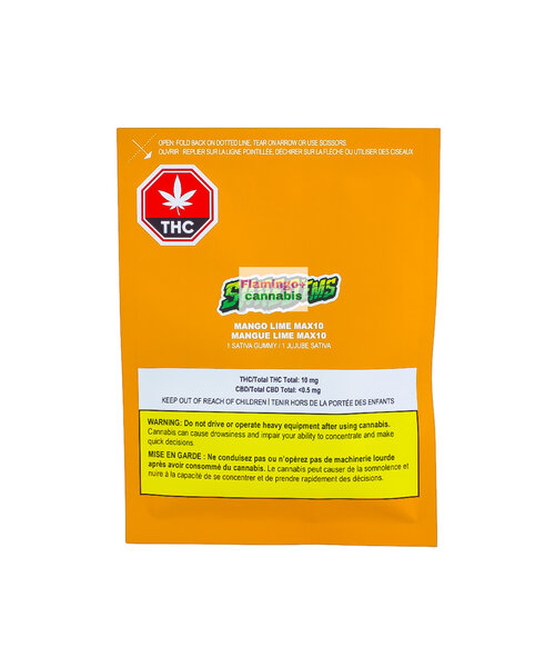 Shred Ems Mango Lime MAX10 Sativa Gummy 1X10MG