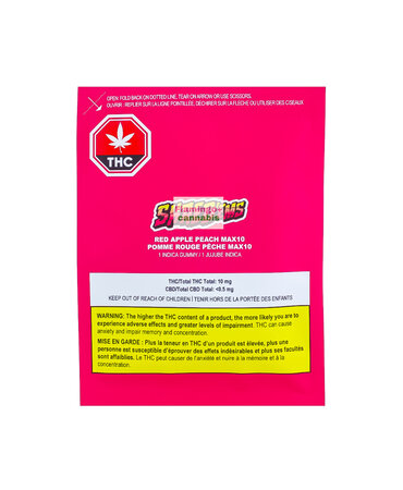 Shred'Ems Shred'Ems Red Apple Peach MAX10 Indica Gummy 1X10MG