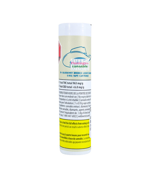 Wild West Blueberry Bronco Indica Cartridge 0.95G