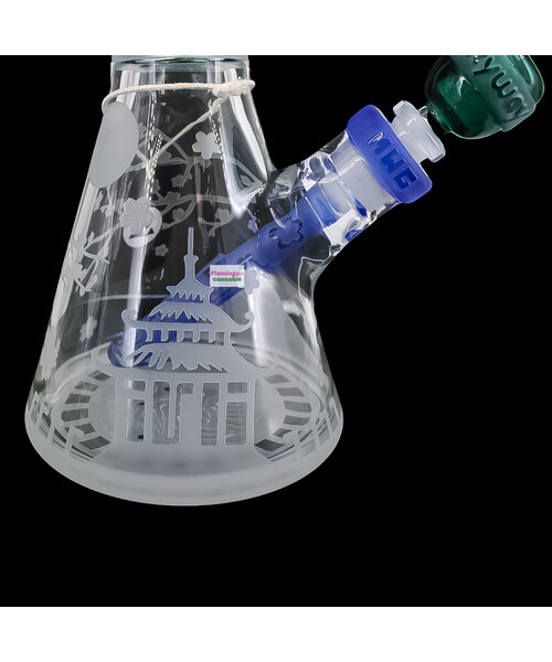 Milky Way Glass 16" Femme Samurai Beaker Bong Teal