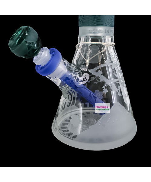 Milky Way Glass 16" Femme Samurai Beaker Bong Teal
