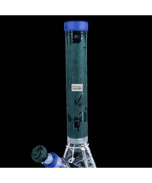 Milky Way Glass 16" Femme Samurai Beaker Bong Teal