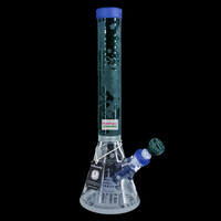 Milky Way Glass 16" Femme Samurai Beaker Bong Teal