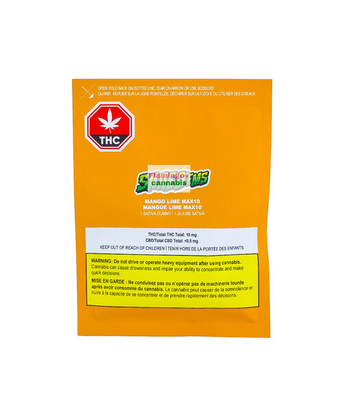 Shred Ems Mango Lime MAX10 Sativa Gummy 1X10MG
