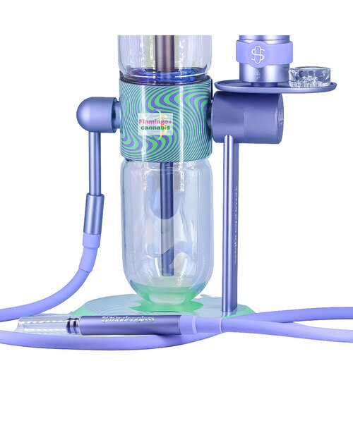 Stündenglass x Khalifa Glass Gravity Bong V2 Violet Sky/Mints
