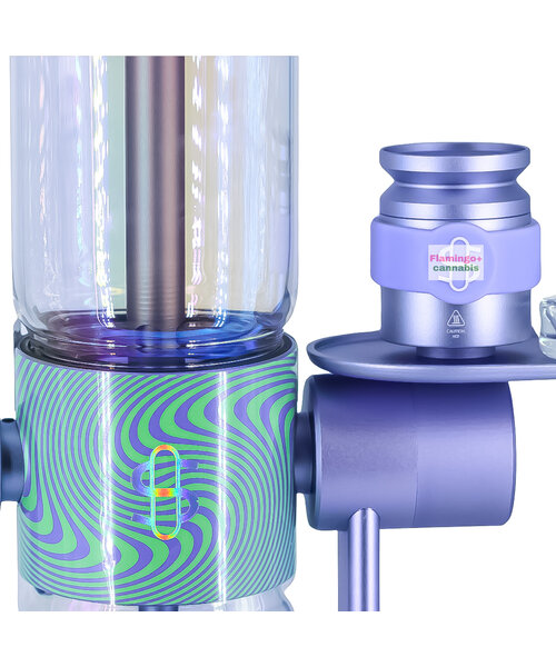 Stündenglass x Khalifa Glass Gravity Bong V2 Violet Sky/Mints