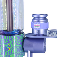 Stündenglass x Khalifa Glass Gravity Bong V2 Violet Sky/Mints